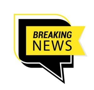 Vector illustration of the speech bubble with breaking news.