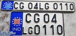 cg number plat